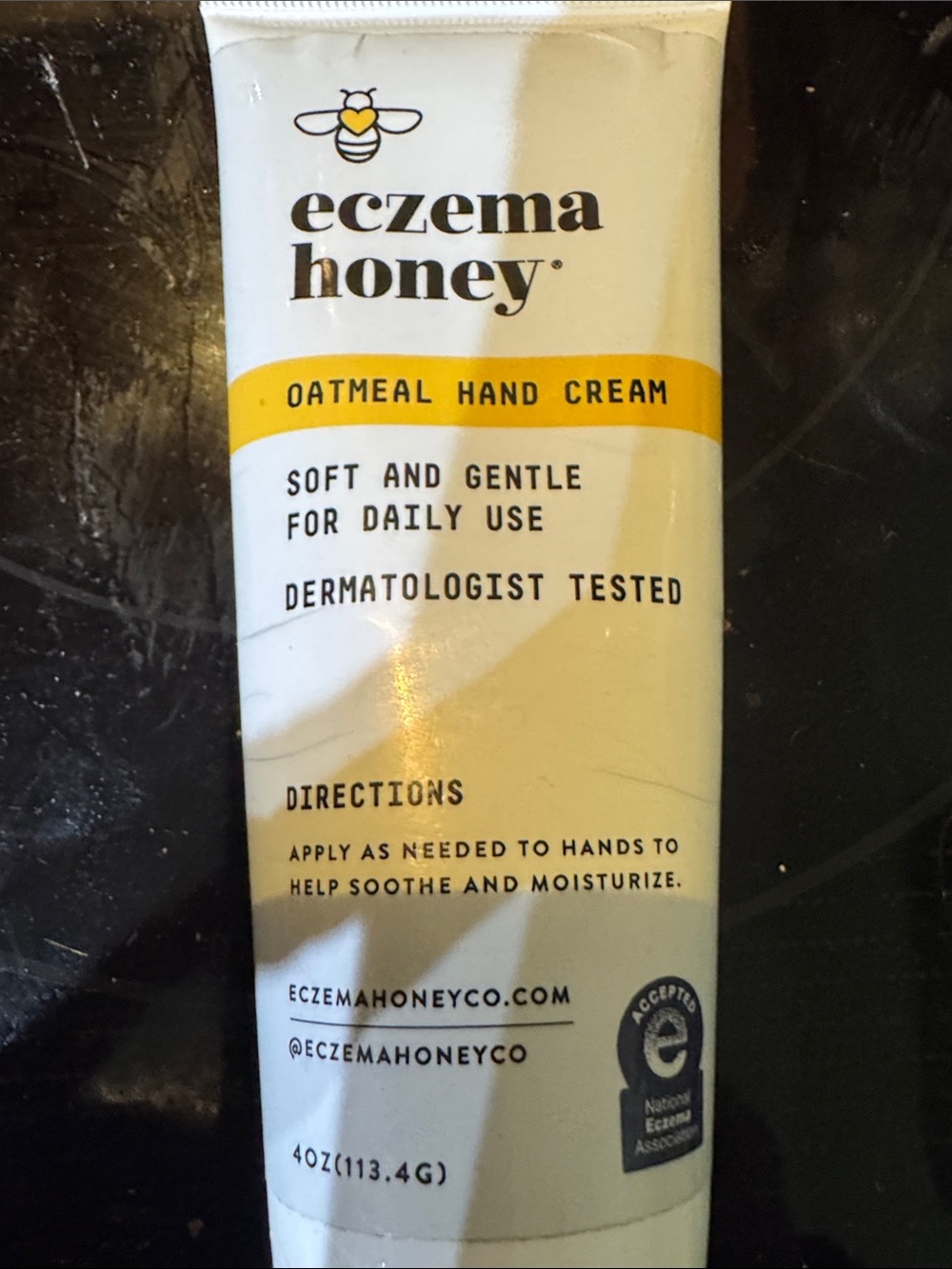 Eczema Honey Oatmeal Hand Cream - White & Yellow Tube
